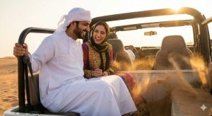 4x4 Vehicle tour on Oman desert